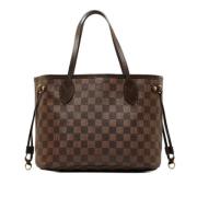 Pre-owned Brunt stoff Louis Vuitton Neverfull