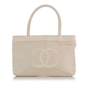 Pre-owned Hvit skinn Chanel Tote