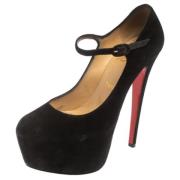 Pre-owned Svart semsket skinn Christian Louboutin haeler