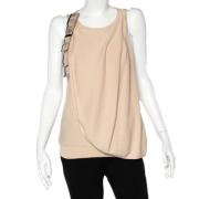 Pre-owned Beige strikket Armani Top