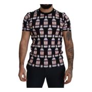 Sort Bacio Di Venere Print T-skjorte