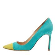 Pre-owned Bla semsket skinn Manolo Blahnik haeler