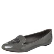 Pre-owned Gra skinn Alexander McQueen Flats