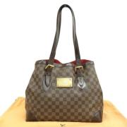 Pre-owned Brunt lerret Louis Vuitton Hampstead