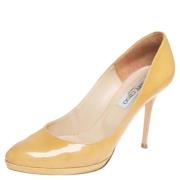 Pre-owned Gult skinn Jimmy Choo haeler