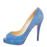 Pre-owned Bla semsket skinn Christian Louboutin haeler