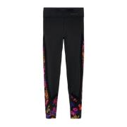 Sorte Leggings med Elastan-Polyamid Blanding