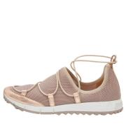 Pre-owned Beige Leather Jimmy Choo joggesko