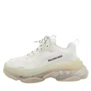 Pre-owned White Mesh Balenciaga joggesko