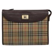 Pre-owned Brunt stoff Burberry Clutch