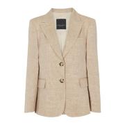 Pointy Dresser & Blazer i Beige Sand