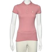 Pre-owned Rosa bomull Ralph Lauren Polo