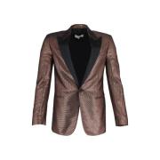 Pre-owned Metallisk polyester Maison Margiela Blazer