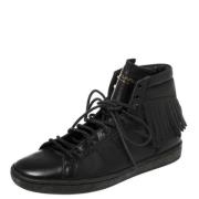 Pre-owned Svart skinn Yves Saint Laurent joggesko