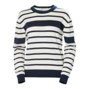 Navy Stripe Bomullsgenser