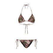 Paisley Print Trekant Bikini