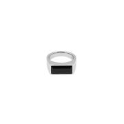 Moderne Peaky Ring med Polert Svart Onyx