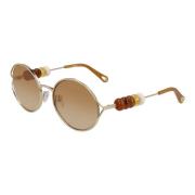 Gold/Brown Shaded Sunglasses