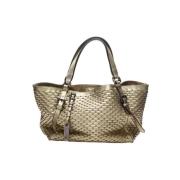 Pre-owned Metallisk skinn Burberry Tote