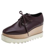 Pre-owned Burgunder stoff Stella McCartney joggesko