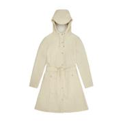 Lys Beige Rains Curve W Jacket W3 - Regnjakke Rains