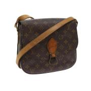 Pre-owned Brunt lerret Louis Vuitton Saint Cloud