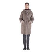 Superlett Semsket Shearling Parka