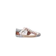 Hvit Rosa Paris Sneakers Skinn Semsket