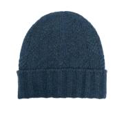 Blå Cashmere Beret