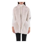 Shearling Vest med rev pels