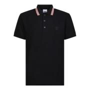 Sort Poloskjorte med Signature Icon Stripe