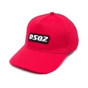 Rød Logo Baseball Cap 100% Bomull