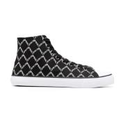 Logo High-Top Sneakers Svart Lerret