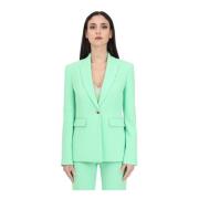 Grønn Crêpe Stretch Blazer