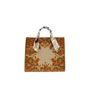 Chic Shopping Bag med Central Park Canvas og Semsket Sider