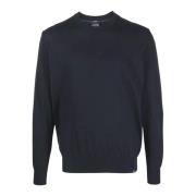 Blå Bomull Crewneck Genser 23411575