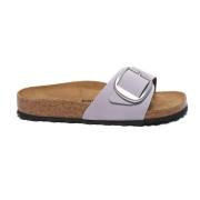 Madrid Big Buckle Nabuck Sandaler