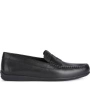 Sorte herre loafers