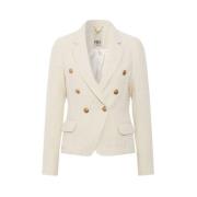 Crombie Tidløs Blazer MED Gullknapper - Beige