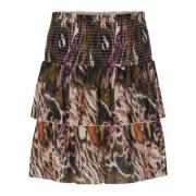 Multifarget Katrin Uri Multi Leopard Laos Skirt Skjørt