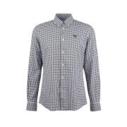 Gingham Brodert Skjorte