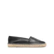 Sorte Kalveskinds Espadriller