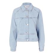 Hazel Ls Denim Jakke - Light Blue Denim