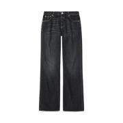 Svarte Denim Flare Bukser