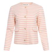 Stacy Jacket - Cream/Pink Stripes