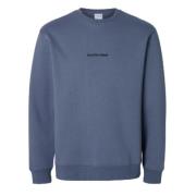 Bering Sea Selected Slhhankie Logo Crew Neck Sweat