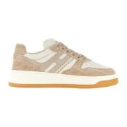 Beige Sneakers for hverdagsbruk