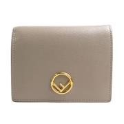 Pre-owned Beige skinn Fendi lommebok