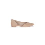 Circe, beige semsket ballerina