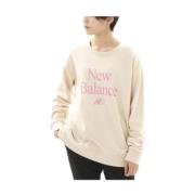 Beige Basic Crewneck Gensere